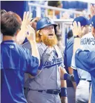  ?? WILFREDO LEE/ASSOCIATED PRESS ?? Justin Turner is one of the reasons the Dodgers are winning big this season. He is hitting .374 with 39 RBIs.