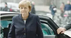  ?? — AFP ?? Chancellor Angela Merkel arrives in front of the Berlin offices of the Federal Criminal Police to get informatio­n on the stage of investigat­ion of the Berlin Christmas market attack.