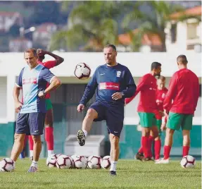  ??  ?? Petit começou a trabalhar no Marítimo na passada quarta-feira