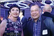  ?? ?? Ambassador of France Michèle Boccoz and The Manila Hotel president Atty. Joey Lina