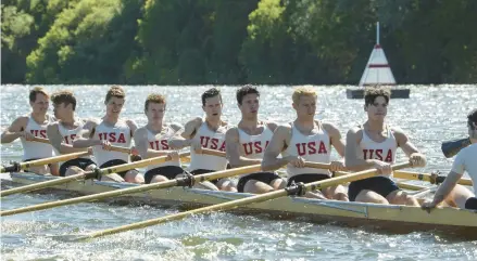  ?? METRO-GOLDWYN-MAYER PICTURES ?? Director George Clooney’s “The Boys in the Boat” is about a group of college students who try out for the crew team.