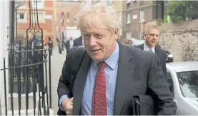  ??  ?? Candidato. Boris Johnson, ex canciller británico, aspira a ser premier.