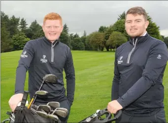  ??  ?? Dundalk’s Josh Mackin (left) and Caolan Rafferty competed in Irish championsh­ips over the past week.