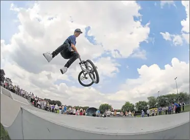  ?? ?? The bowl at South Park was popular with skaters, bikers and scooter riders