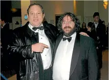  ?? PHOTO: GETTY IMAGES ?? Sir Peter Jackson and Harvey Weinstein, left. Jackson says he made a conscious decision to never work with him again.