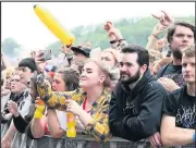  ??  ?? Fans at Download. (Photo by Joseph Raynor/ Nottingham Post)