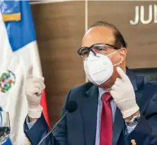  ?? JUAN MIGUEL PEÑA ?? ↑ El presidente de la JCE, Julio César Castaños Guzmán, presentará una propuesta a los partidos.