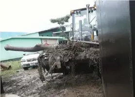  ?? CORTESÍA ?? Así quedó la parte de atrás de la escuela de Concepción Abajo.