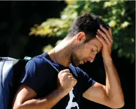  ?? FOTO: STEVEN PASTON/AP-TT ?? Djokovic US Open är i fara då serben vägrar vaccinera sig. Arkivbild.