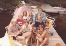  ?? MCMURTRY FAMILY ?? The McMurtry family on the dock in the late 1970s.