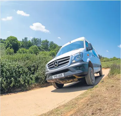  ??  ?? The Mercedes-Benz Sprinter 4x4.