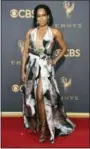  ?? PHOTO BY JORDAN STRAUSS — INVISION — AP ?? Regina King arrives at the 69th Primetime Emmy Awards on Sunday at the Microsoft Theater in Los Angeles.