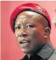  ??  ?? Julius Malema