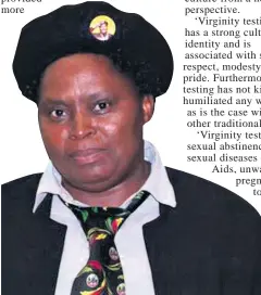  ??  ?? IFP Women’s Brigade Chairperso­n Thembeni kaMadlopha-Mthethwa