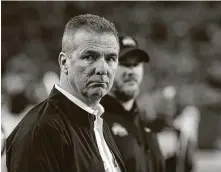  ?? Ralph Freso / Tribune News Service ?? Urban Meyer will return to the sidelines as the Jaguars’ coach after going 83-9 with a national title at Ohio State from 2012-18.