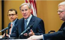  ?? Godofredo A. Vásquez / Staff photograph­er ?? Gov. Greg Abbott says retroactiv­ely changing the electricit­y prices would violate the Texas Constituti­on.
