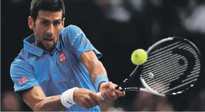  ??  ?? Novak Djokovic defeated veteran Radek Stepanek