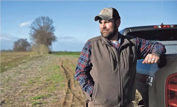  ??  ?? Farmer Todd Littleton stands on his property where he plans to raise chickens for the Tyson plant, bringing 1,500 jobs to Gibson County. LACY ATKINS / THE TENNESSEAN