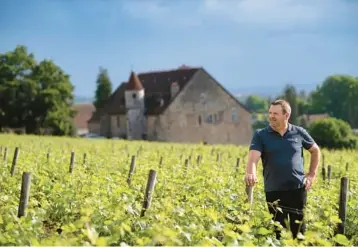  ?? MICHEL JOLY/THE NEW YORK TIMES ?? Benigne Joliet, the sixth generation of his family to serve as proprietor of Clos de la Perrière, at the vineyard May 23 in Fixin, France. His daughter, Camille, is in line to be the seventh.