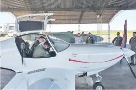  ?? ?? Esta es la avioneta que fue probada el lunes último por pilotos de la FAP.