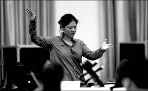  ?? PHOTOS BY FENG YONGBIN / CHINA DAILY ?? Chen Bing will lead the concert of the Central Conservato­ry of Music Ensemble in New York.