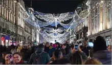  ??  ?? BRIGHT FUTURE?: Lavendon installed Regent Street lights