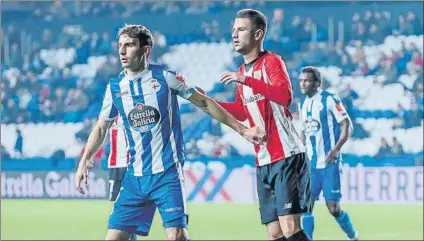  ?? FOTO: ALEXANDRE VARELA / LOF ?? Dejó destellos Guruzeta se movió con soltura en la zona de ataque y dispuso de una buena ocasión tras un robo de balón