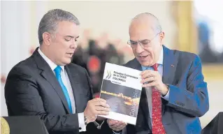  ?? ARCHIVO/ADN ?? El presidente IVÁN Duque recibió observacio­nes de la Ocde en octubre pasado.