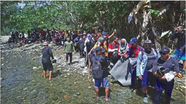  ?? Archivo ?? I La Estrella de Panamá En los últimos tres años más de 250 mil personas han cruzado la selva de Darién rumbo a Estados Unidos.