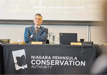  ?? BOB TYMCZYSZYN TORSTAR ?? Dave Bylsma has been replaced as chair of Niagara Peninsula Conservati­on Authority.