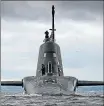  ??  ?? Nuclear submarine
