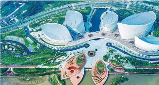  ?? CHEN ?? is a new landmark in Fuzhou and a major venue for cross-Straits exchanges.Fujian Straits Culture and Art Center