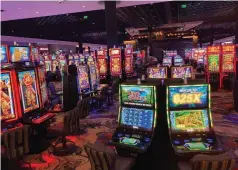  ?? (Pine Bluff Commercial/Byron Tate) ?? Saracen Casino Resort had three record-setting days in March, according to a casino executive.