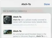  ??  ?? The “Suggestion­s in Look Up” item refers to rich results like the websites shown above. By turning it off, you may then see only Search Web and Manage Dictionari­es commands.