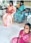  ??  ?? Officials conduct inquiry into the incident (L); the photograph which went viral showing Rajeswari sitting on the floor (R)