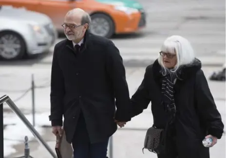  ?? BERNARD WEIL/TORONTO STAR ?? Former Dalton McGuinty chief of staff David Livingston arrives at Old City Hall court to hear his guilty verdict in the criminal trial of the gas plant case.