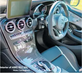  ?? Photo / Ted Baghurst ?? Interior of AMG GLC 63s.