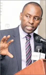  ?? PHOTO: SIMPHIWE MBOKAZI ?? Mineral Resources Minister Mosebenzi Zwane says it is unfortunat­e that the Chamber of Mines has asked the High Court to block the 2017 Mining Charter.