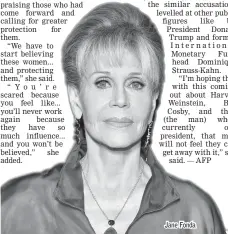  ??  ?? Jane Fonda