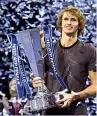  ?? (Ap) ?? Campione 2018 Alex Zverev