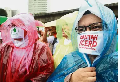  ??  ?? To protect or not to protect: Even in the controvers­ial Icerd protest, should the law be used to crack down on people’s free speech?