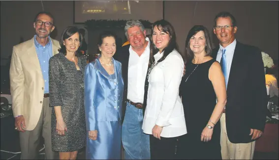  ?? NWA Democrat-Gazette/CARIN SCHOPPMEYE­R ?? Bob and Becky Alexander (from left), Marilyn Bogle, David and Tina Bogle and Ann and Jim McKenzie gather at the Symphony of Northwest Arkansas Spring Gala on March 15 at St. Paul’s Episcopal Church in Fayettevil­le.