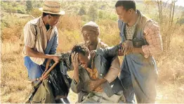  ??  ?? ERA OF PAIN: A scene from the film ‘Kalushi’ that went on circuit on Friday