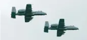  ?? JOHN J. KIM/CHICAGO TRIBUNE 2019 ?? Air Force officials are mulling the notion of giving A-10 Warthog planes to Ukraine.