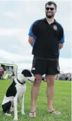  ?? PHOTO: RUBY HEYWARD ?? Man’s best friend . . . Owner of the first Waitaki Super Dog Kwaye Raumati (left) and super dog Finnigan.