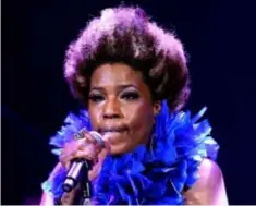  ?? Macy Gray is vooral bekend van hits als I try.
FOTO BELGA ??