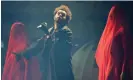  ?? ?? The Weeknd performs in Inglewood, California, last year. Photograph: Mario Anzuoni/Reuters