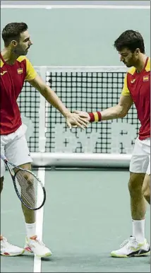  ?? FOTO: EFE ?? Marcel Granollers y Pedro Martínez, la pareja española