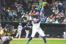  ?? PHOTO BY BERT HINDMAN ?? Blue Crabs third baseman Bryant Nelson finished 3 for 5 at the plate with two doubles, three RBIs and two runs scored in Wednesday night’s 8-7 win over the New Britain Bees in the finale of a three-game series and the final home game of the regular...