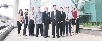  ??  ?? Wan (centre) with the BCCK Quality Assurance and Environmen­tal Management System team.